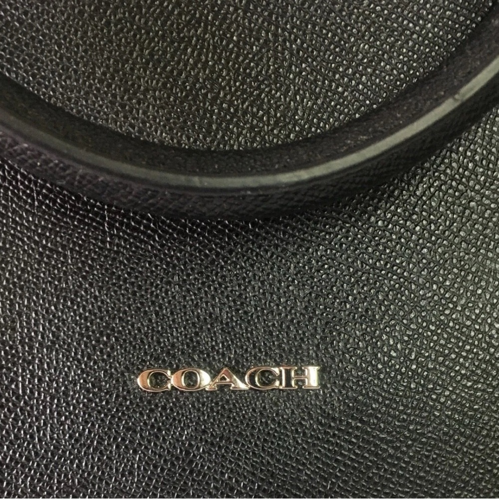 Coach Metropolitan  Black Slim Briefcase Handbag Leather Laptop Bag - Picture 6 of 14